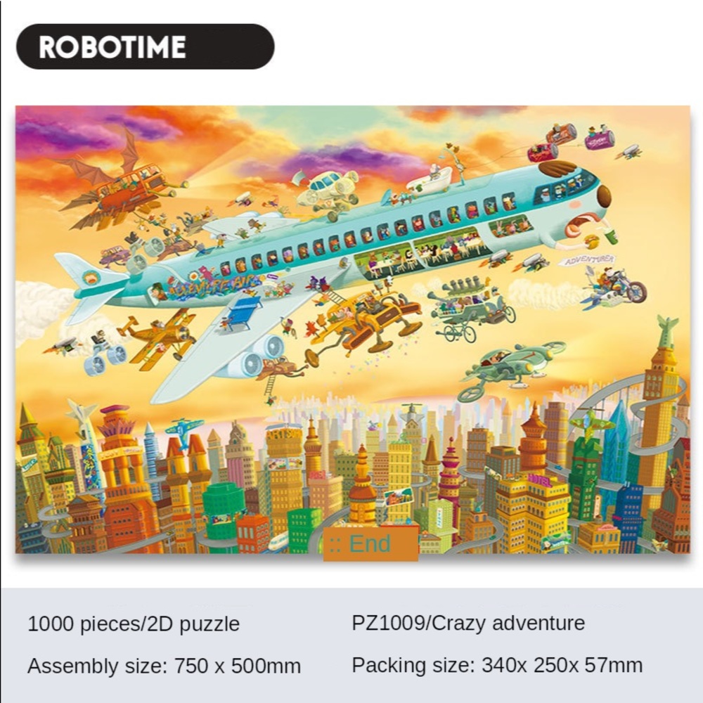 1000pc puzzle: ULTRA RARE Robotime Puzzle